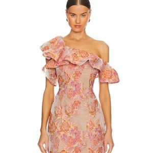Floral One-Shoulder Dress- Enchantment Dress in Multi